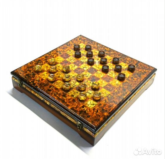 Шахматы янтарные арт.000149