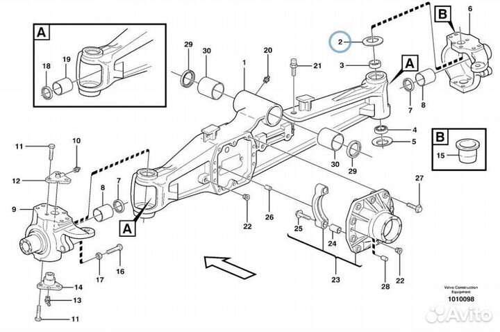 CA0128633 Шайба шкворня поворотного кулака