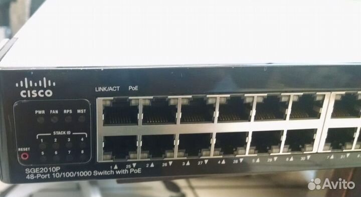 PoE-питание IP-телефонов Cisco SGE2010P гигабит