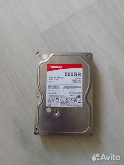 Жесткий диск 500gb Toshiba p300