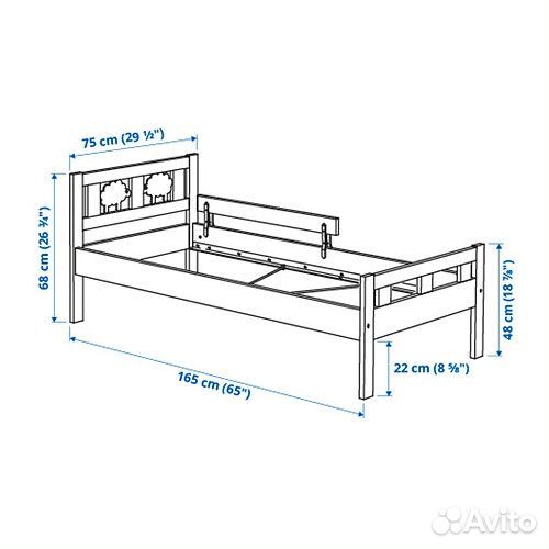 Детская кровать IKEA 70х160