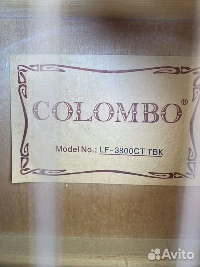 Акустическая гитара colombo lf 3800ct tbk