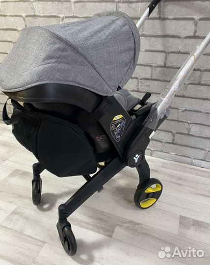 Коляска автокресло 4в1 (серый с комплектом)