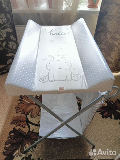 Пеленальный столик Polini Kids Бегемотик