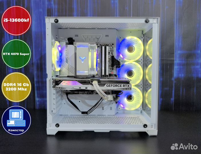 Сборка пк для 2к i5-RTX4070SUP-16DDR4-UWZ16325-B760