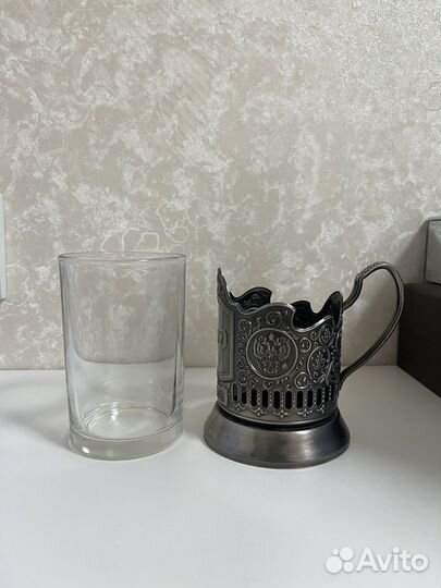 Подстаканник со стаканом ржд