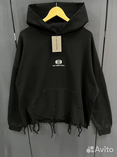 Худи balenciaga рваное (стиль 2024)