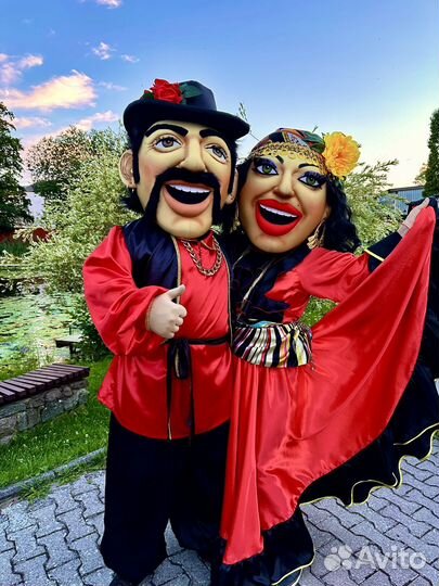 Ростовые куклы,поздравления,веселые Цыгане