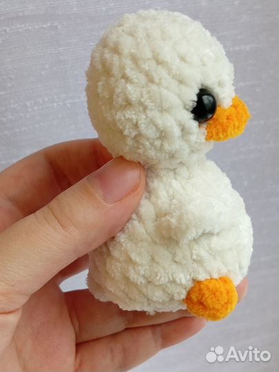 Вязаная игрушка гусь