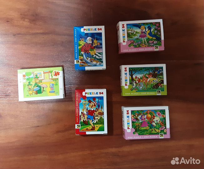 Пазлы новые 6 шт