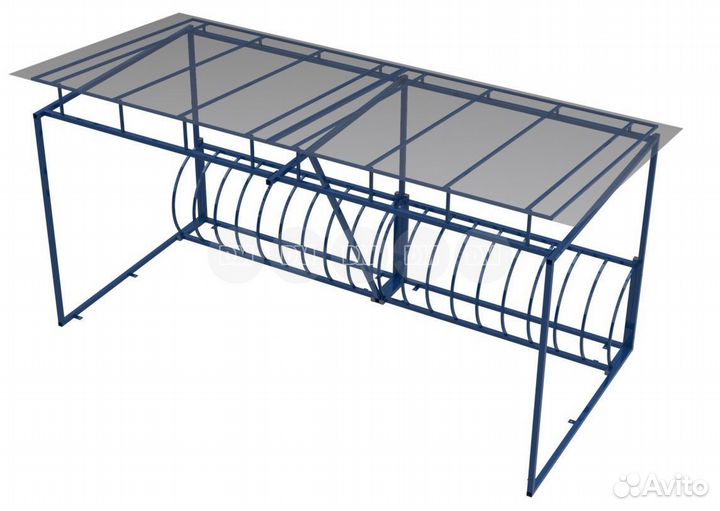 Велопарковка с навесом от снега и дождя