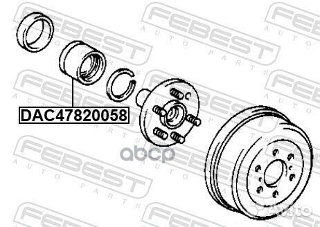 Подшипник ступицы колеса зад прав/лев DAC47