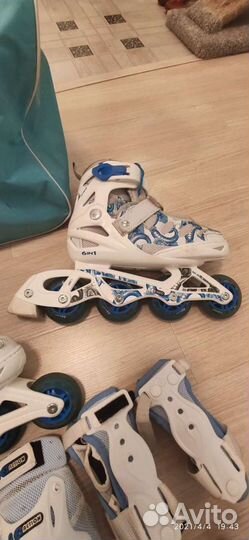 Роликовые коньки детские раздвижные