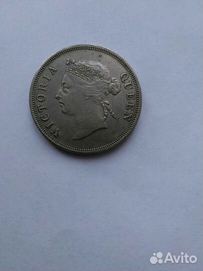 50 центов британской колонии юго-восточной азии