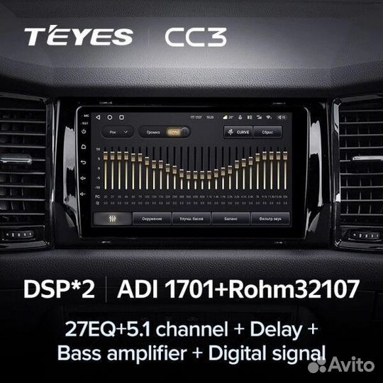 Магнитола Teyes CC3 2K 3/32 Renault Sandero Logan