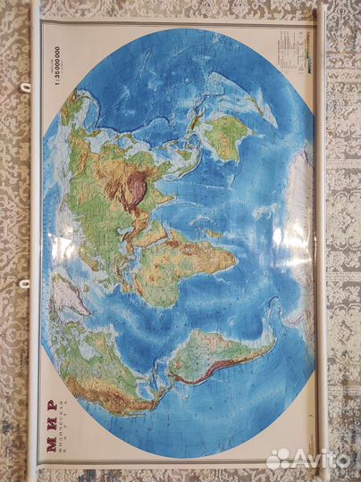 Карта мира на стену