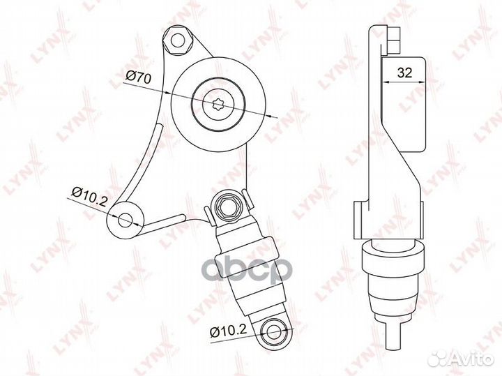 Ролик натяжной навесного оборудования PT3043 LY