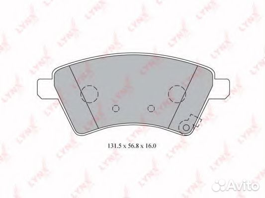 Комплект тормозных колодок BD7313 lynxauto
