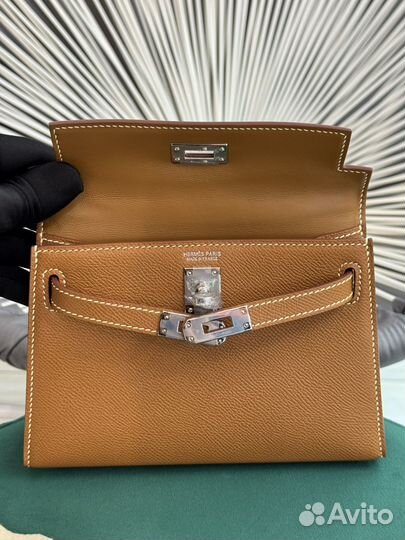 Сумка Hermes mini kelly Gold