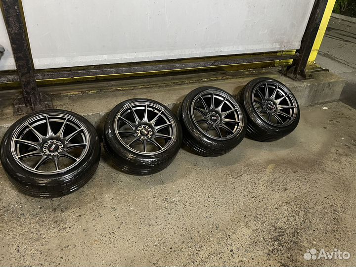 Диски xxr527 r17 5x114.3(с резиной)