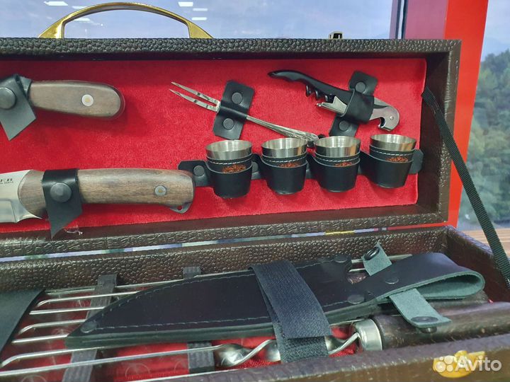 Шашлычный набор #10 Кизляр коричневый