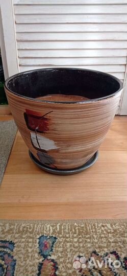 Напольные керамические горшки для цветов