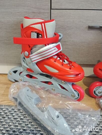 Коньки-ролики 2в1