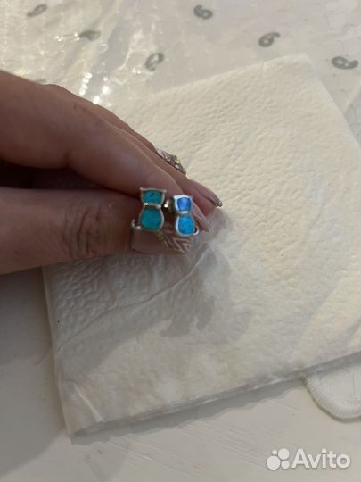 Серебряные серьги детские