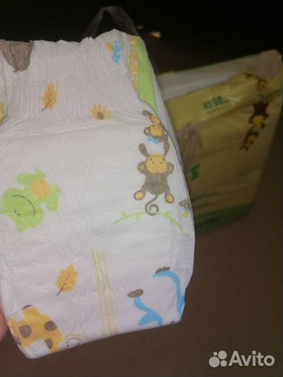 Памперсы 90 шт, для детей 0-5кг не подошли нам