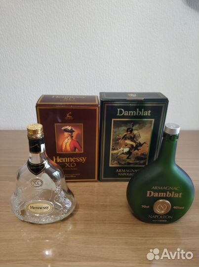 Бутылки пустые из под коньяка в коллекцию