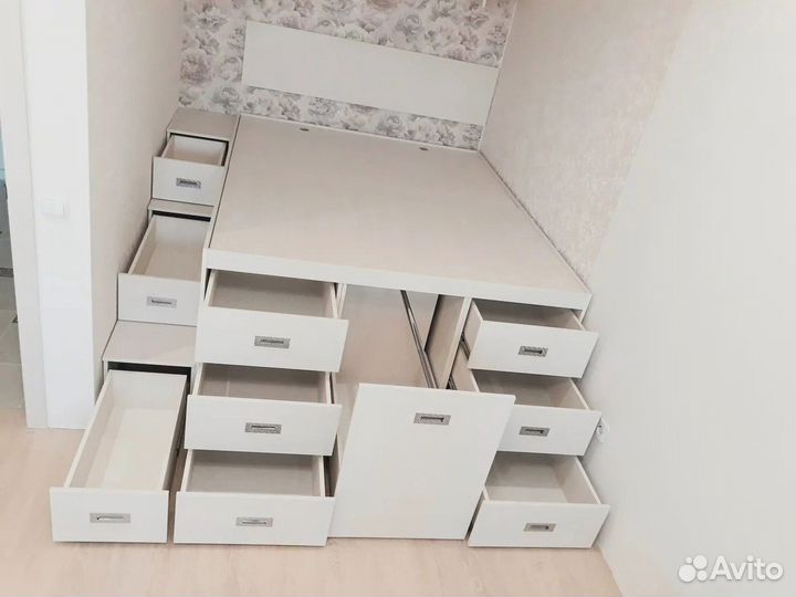 Кровать с выдвижными ящиками IKEA