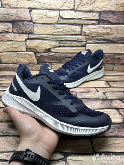 Кроссовки nike air zoom structure navy сетка