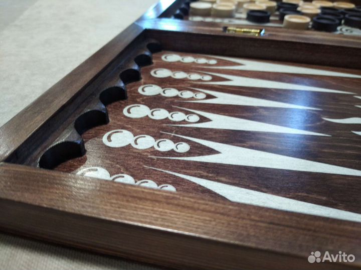 Игра 3 в 1 малая венге (нарды, шахматы, шашки)