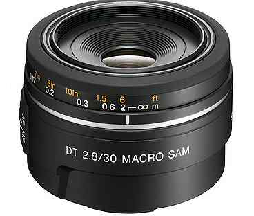 Sony DT 30mm F2.8 Macro SAM+Две крышки+Коробка