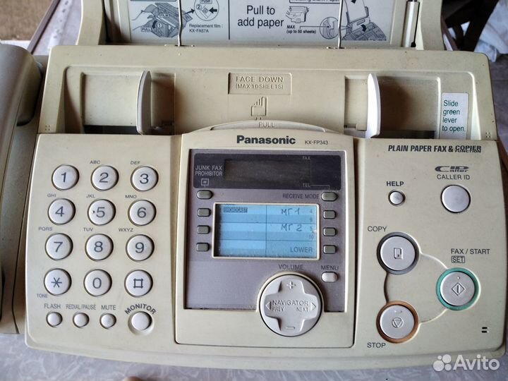 Факс/копир panasonic kx-fp343