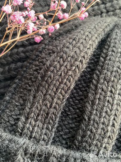 Шапка и шарф комплект вязаные