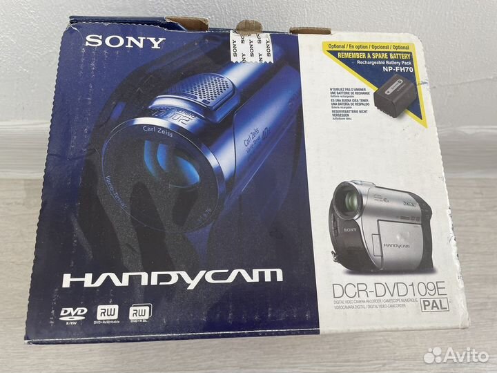 Видеокамера Sony handycam DCR-DVD109E