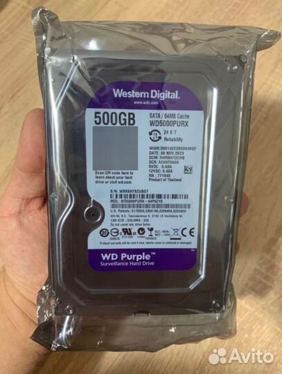 Новый жесткий диск 500 GB WD