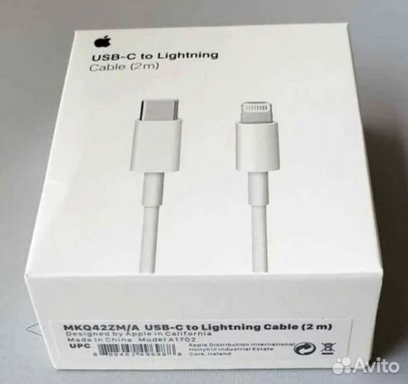 Кабель apple USB-C Lightning