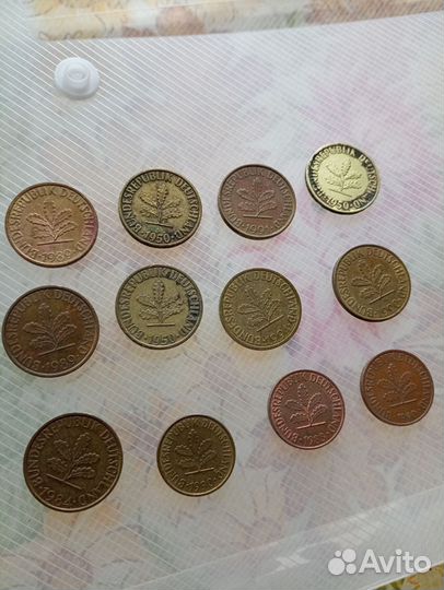 Монеты фрг.одним лотом
