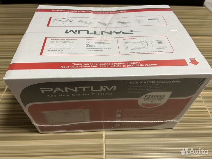 Принтер лазерный Pantum p2506w