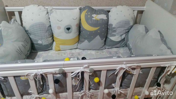 Бортики в детскую кроватку