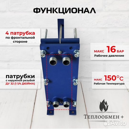 Теплообменник SN 04-15 для отопления 140 м2 14кВт