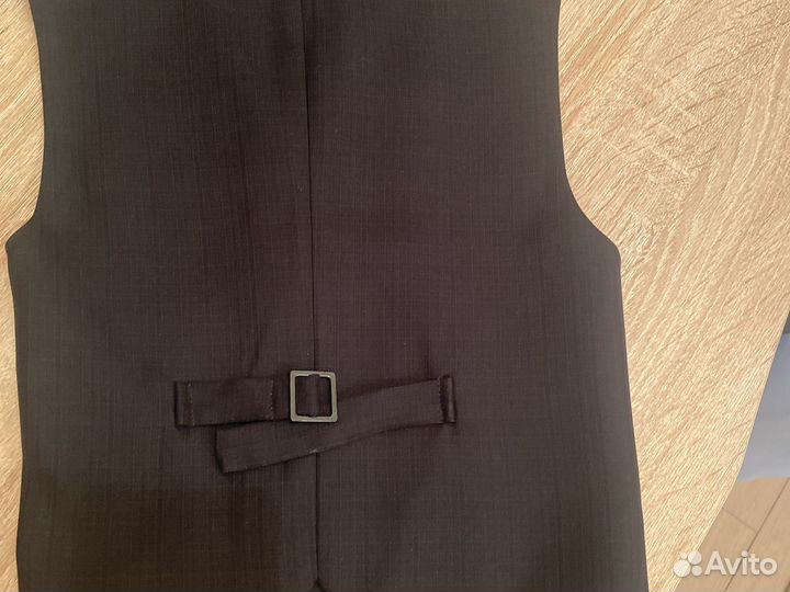 Жилет школьный для мальчика темно-серый 30/134