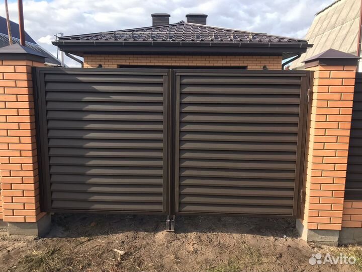 Откатные ворота с установкой