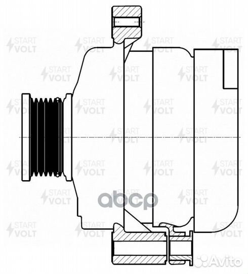 Генератор для а/м Toyota Land Cruiser Prado J15