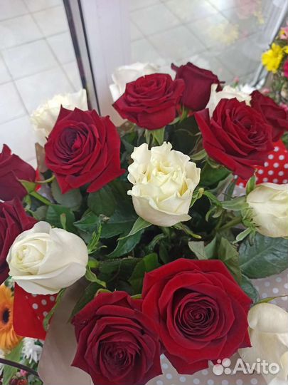 Цветы розы букет
