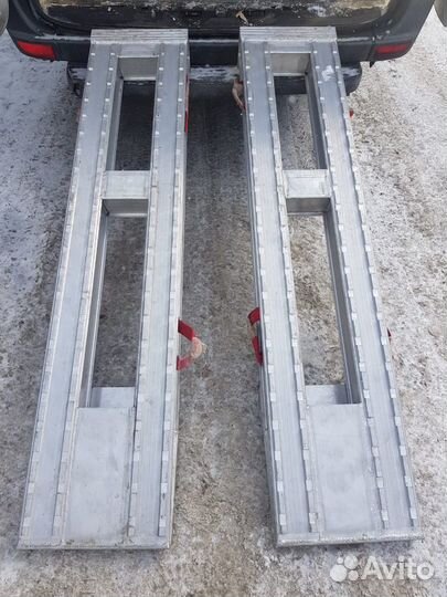 Сходни алюминиевые для заезда техники