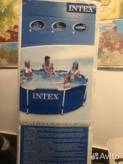 Каркасный бассейн intex 305х76 с насосом и набором