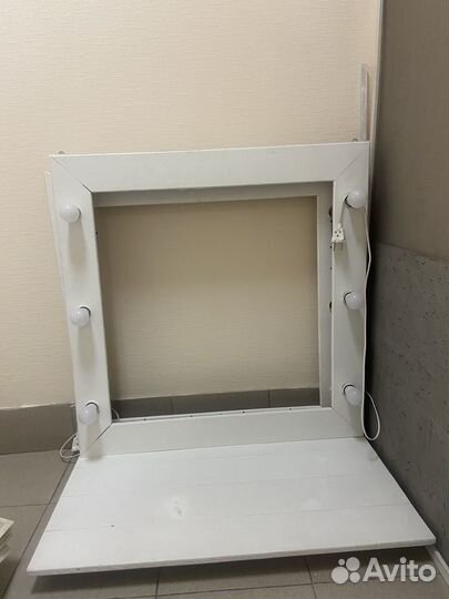 Гримерное зеркало с лампочками бу